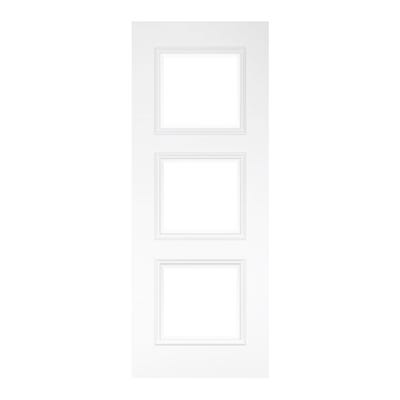 Deanta Trinity 3L White Primed Clear Glazed Internal Door 1981 x 838 x 35mm