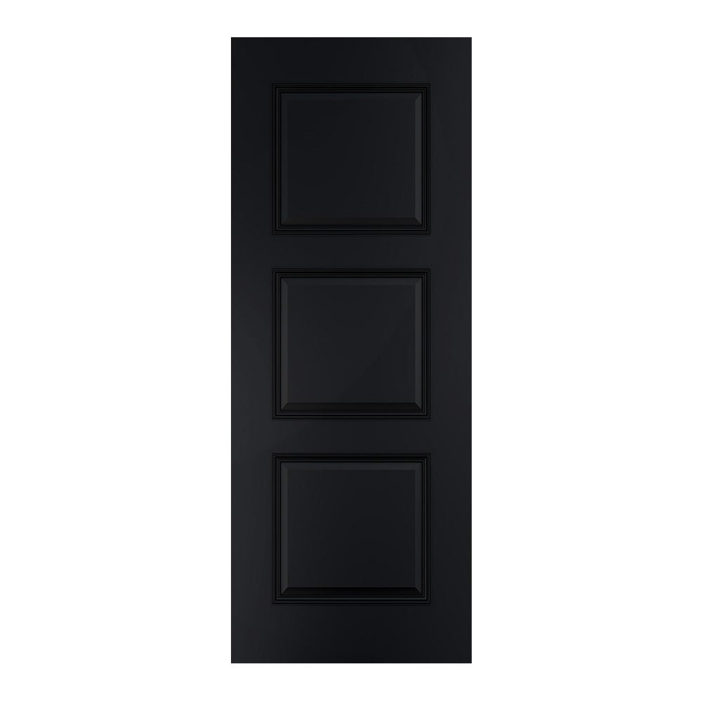 Deanta Trinity 3 Panel Black Internal Door 1981 x 838 x 35mm