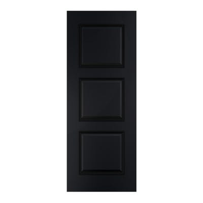 Deanta Trinity 3 Panel Black Internal Door 1981 x 838 x 35mm