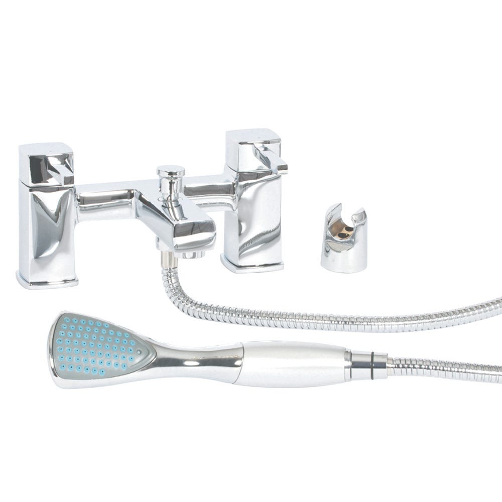 Skye Bath Shower Mixer Chrome with Shower Hose