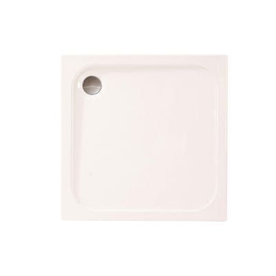 Merlyn Mstone 800mm x 800mm Square Shower Tray & 90mm Fast Flow Waste