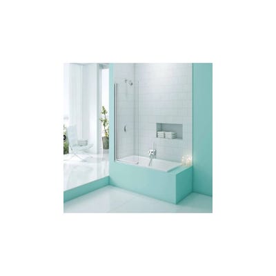 Merlyn Secureseal 800mm x 1500mm Single Panel Bath Screen