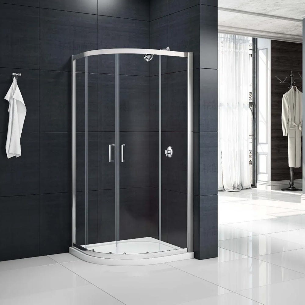 Merlyn Mbox 800mm x 800mm 2 Door Shower Quadrant Chrome