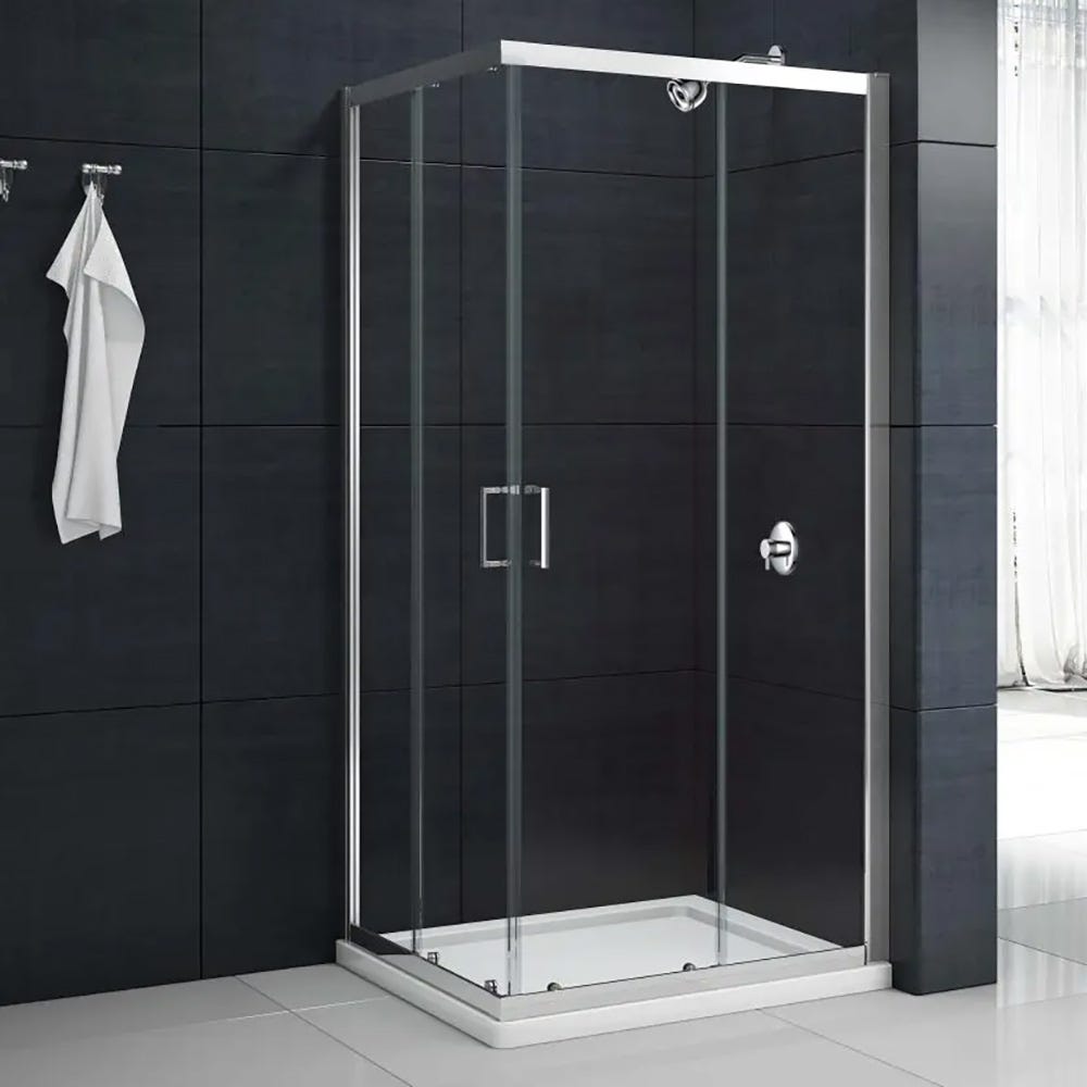 Merlyn Mbox 760mm x 760mm Corner Entry Shower Enclosure Chrome