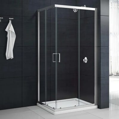 Merlyn Mbox 800mm x 800mm Corner Entry Shower Enclosure Chrome