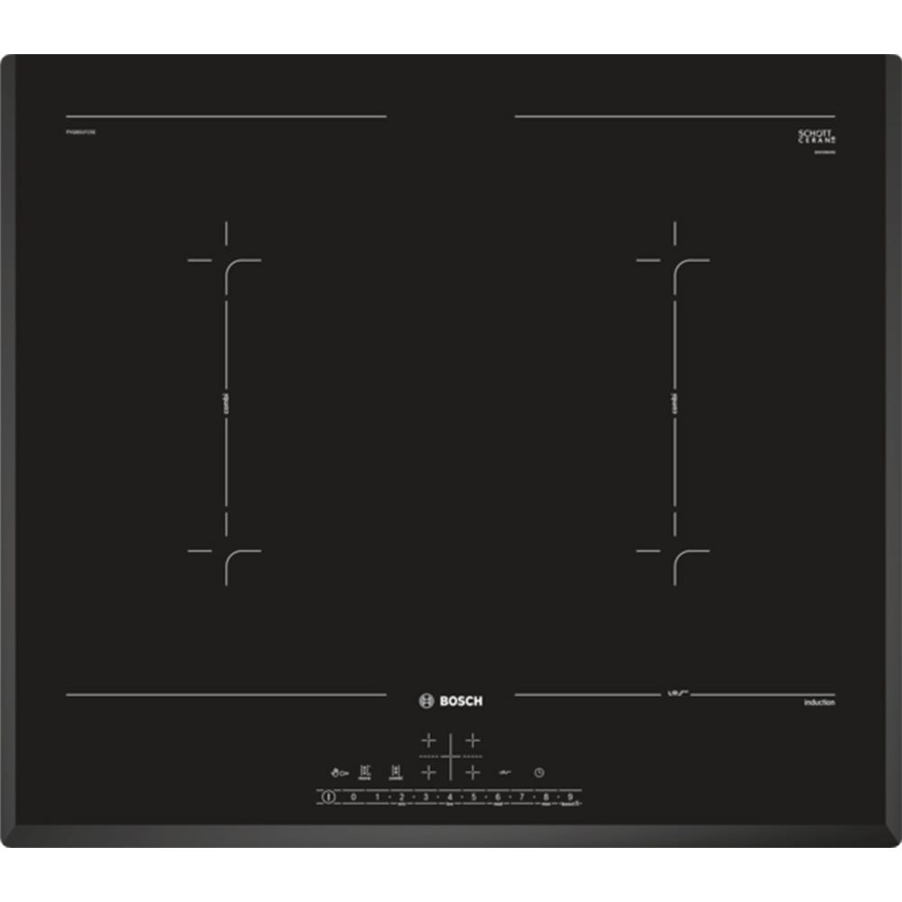 Bosch PVQ651FC5E Series 6 60cm Induction Hob U Bevel