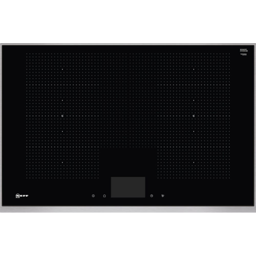 Neff T68TF6RN0 N90 80cm Flex Induction Hob Black & Stainless Steel