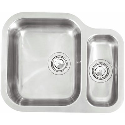 Reginox Alaska 1.5 Bowl L Undermount Sink Polished Inox