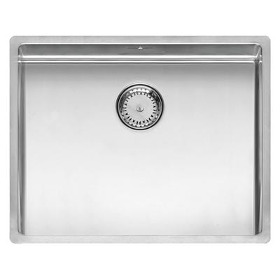 Reginox New York 50 x 40 L Inset or Undermount Sink Matt Inox