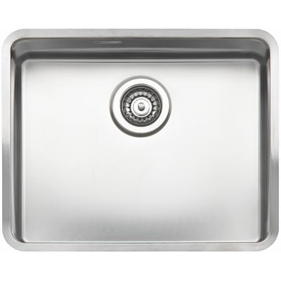 Reginox Ohio 50x40 L Inset or Undermount Sink Matt Inox