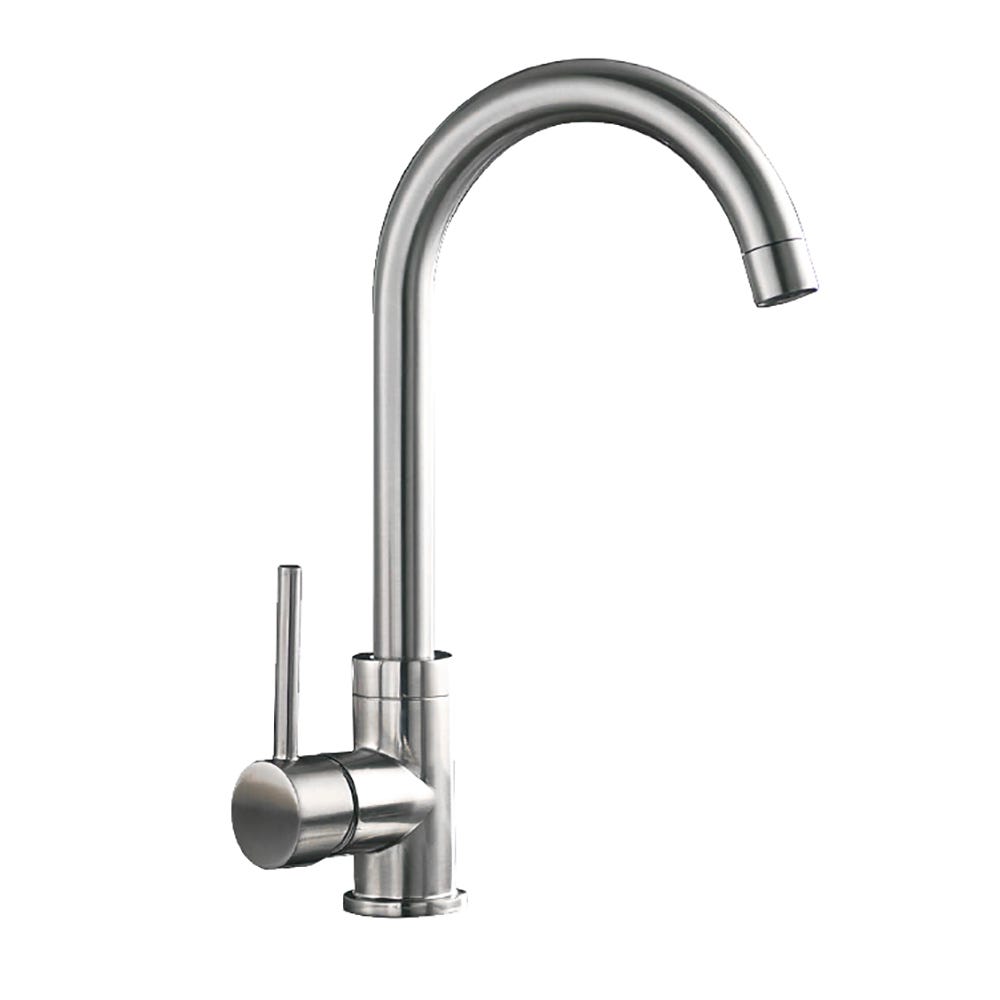 Eco Single Lever Kitchen Sink Mixer Stainless Steel Finish