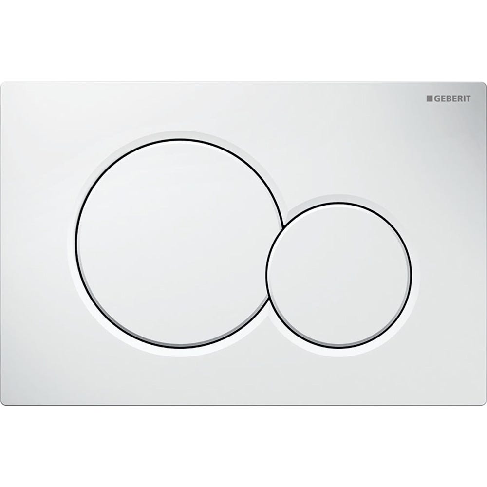 Geberit 115.770.11.5 Sigma01 Round Dual Flush Plate White Alpine