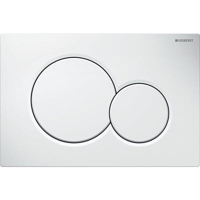 Geberit 115.770.11.5 Sigma01 Round Dual Flush Plate White Alpine