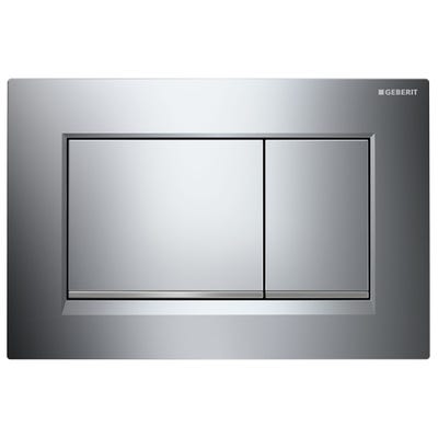 Geberit 115.883.JQ.1 Sigma20 Square Dual Flush Plate Matt & Gloss Chrome