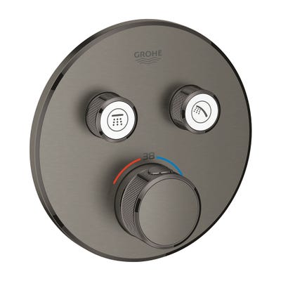 Grohe Grohtherm SmartControl 2 Way Thermostat Brushed Hard Graphite