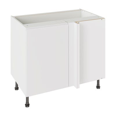 J-Pull Kitchen Blind Corner Base Unit 1000mm Gloss White
