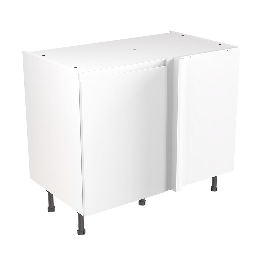 J-Pull Kitchen Blind Corner Base Unit 1000mm Gloss White