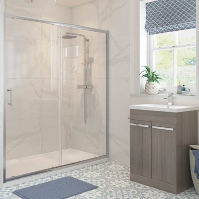 Fountain CX6 6mm Framed 1100mm Sliding Shower Door