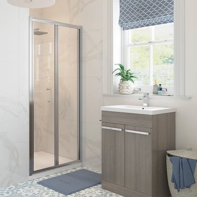 Fountain CX6 6mm Framed 700mm Bifold Shower Door Only