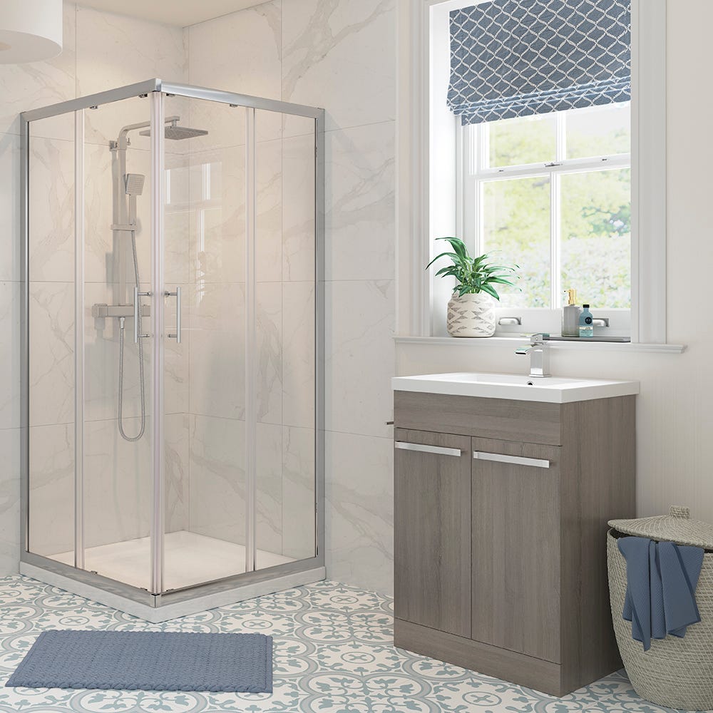 Fountain CX6 6mm Framed 900mm Corner Entry