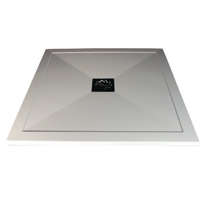 Fountain 25mm Ultra-Slim 800mm x 800mm Square Shower Tray & Waste
