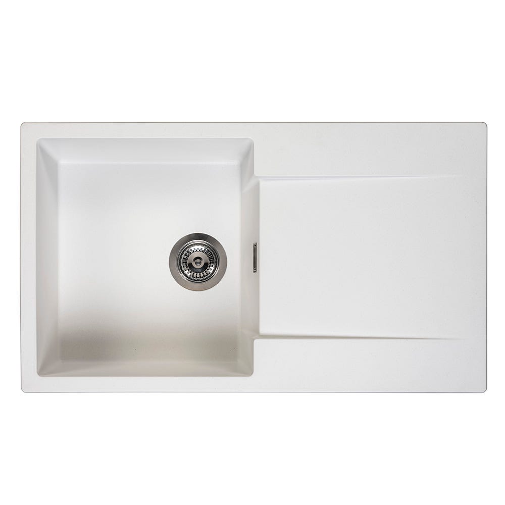 Reginox Amsterdam 10 Pure White 1.0 Bowl Inset Sink & Drainer