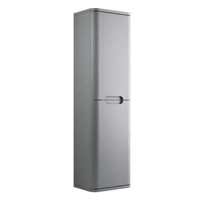 Integra 350mm 2 Door Wall Hung Tall Storage Unit - Matt Grey