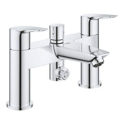 Grohe Bauedge Two-Handled Bath Shower Mixer Tap Chrome