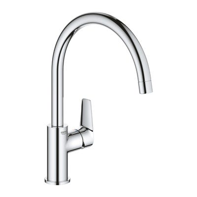 Grohe Bauedge Single Lever Kitchen Sink Mixer Tap Chrome 31233001