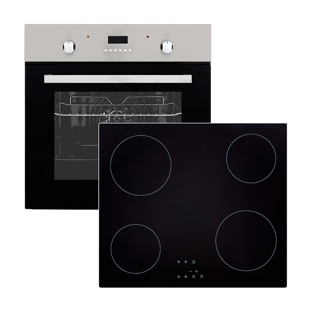 Built in Single Fan Electric Oven & 60cm Ceramic Hob Bundle