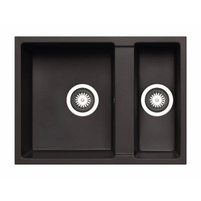 Prima+ Granite 1.5 Bowl Undermount Sink - Black