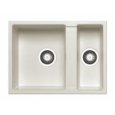 Prima+ Granite 1.5 Bowl Undermount Sink - White