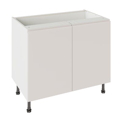 J-Pull Kitchen Base Unit 1000mm Gloss Light Grey