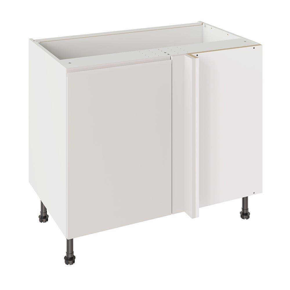 J-Pull Kitchen Blind Corner Base Unit 1000mm Gloss Light Grey