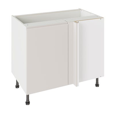 J-Pull Kitchen Blind Corner Base Unit 1000mm Gloss Light Grey