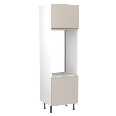 J-Pull Tall Double Oven Housing Unit Gloss Light Grey