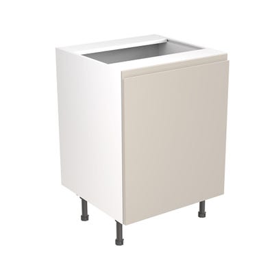 J-Pull Kitchen Sink Base Unit 600mm Gloss Light Grey