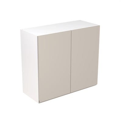 J-Pull Kitchen Wall Unit 800mm Gloss Light Grey
