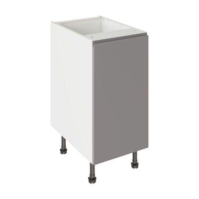 J-Pull Kitchen Base Unit 400mm Gloss Dust Grey