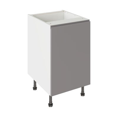 J-Pull Kitchen Base Unit 500mm Gloss Dust Grey