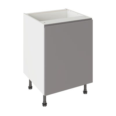 J-Pull Kitchen Base Unit 600mm Gloss Dust Grey