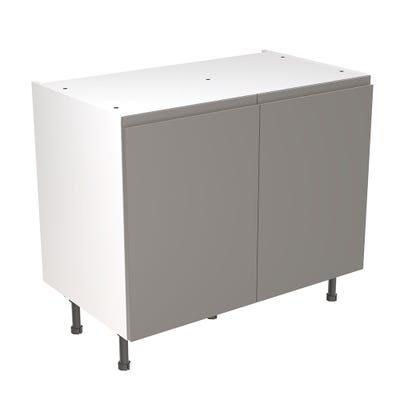 J-Pull Kitchen Base Unit 1000mm Gloss Dust Grey