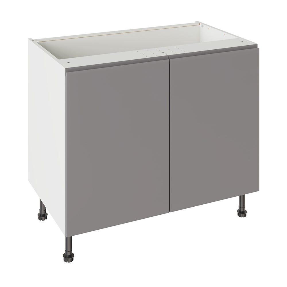 J-Pull Kitchen Base Unit 1000mm Gloss Dust Grey