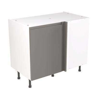 J-Pull Kitchen Blind Corner Base Unit 1000mm Gloss Dust Grey