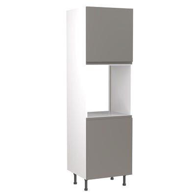 J-Pull Tall Single Oven Housing Unit Gloss Dust Grey