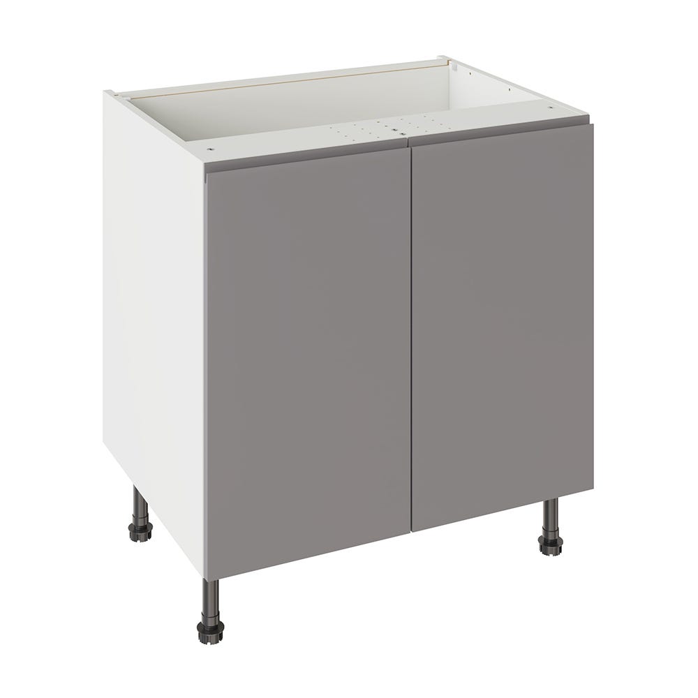 J-Pull Kitchen Base Unit 800mm Gloss Dust Grey