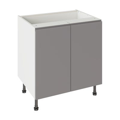 J-Pull Kitchen Base Unit 800mm Gloss Dust Grey