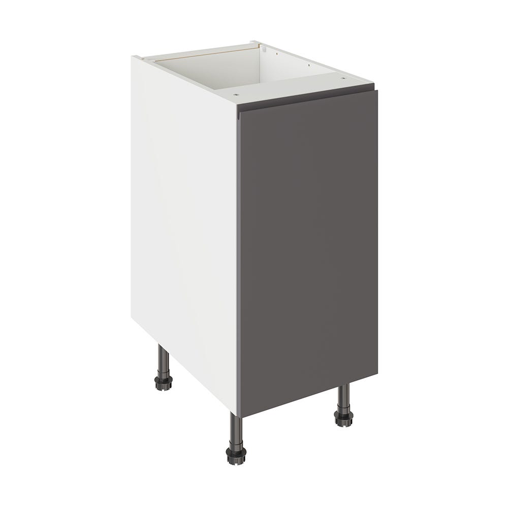 J-Pull Kitchen Base Unit 400mm Gloss Graphite