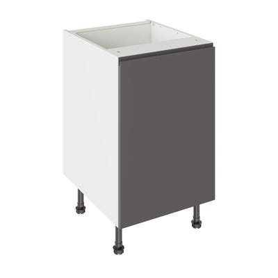 J-Pull Kitchen Base Unit 500mm Gloss Graphite