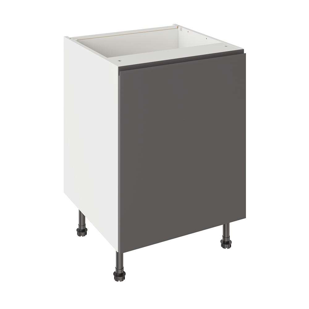 J-Pull Kitchen Base Unit 600mm Gloss Graphite